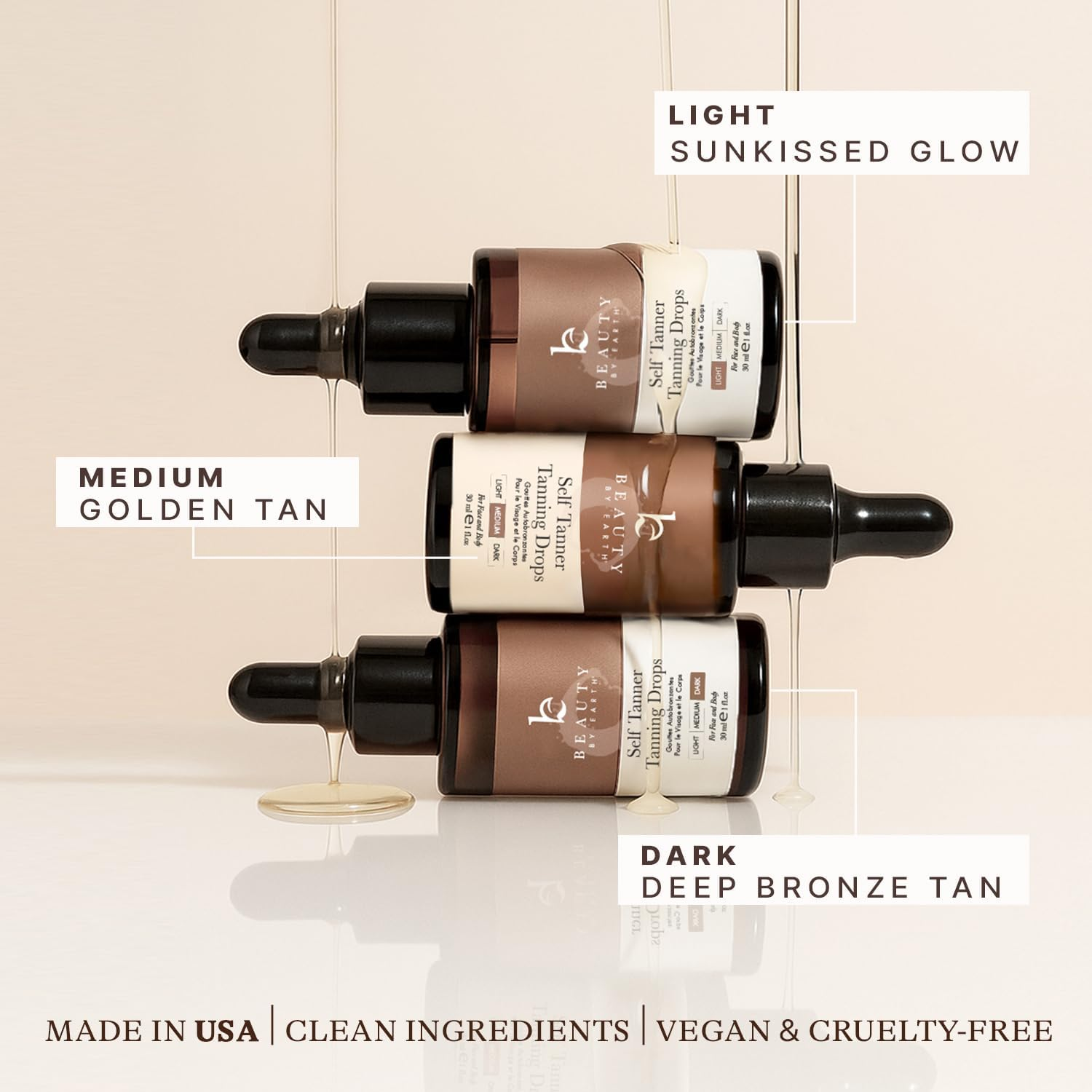 Self Tanner Drops for Face and Body - Sunless Tanning Lotion for Natural-Looking Tan image number 6