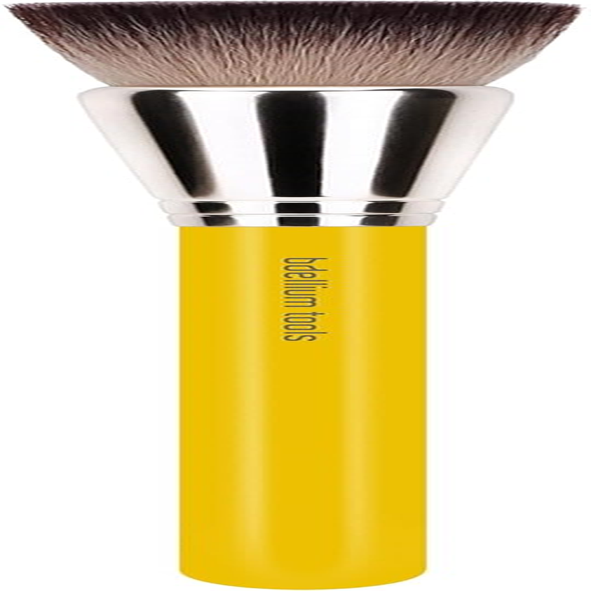 Bdellium Tools Professional Makeup Brush - Studio Series 957 Precision Kabuki - with Soft Synthetic Fibers, for Versatile Application (Yellow, 1Pc) image number 2