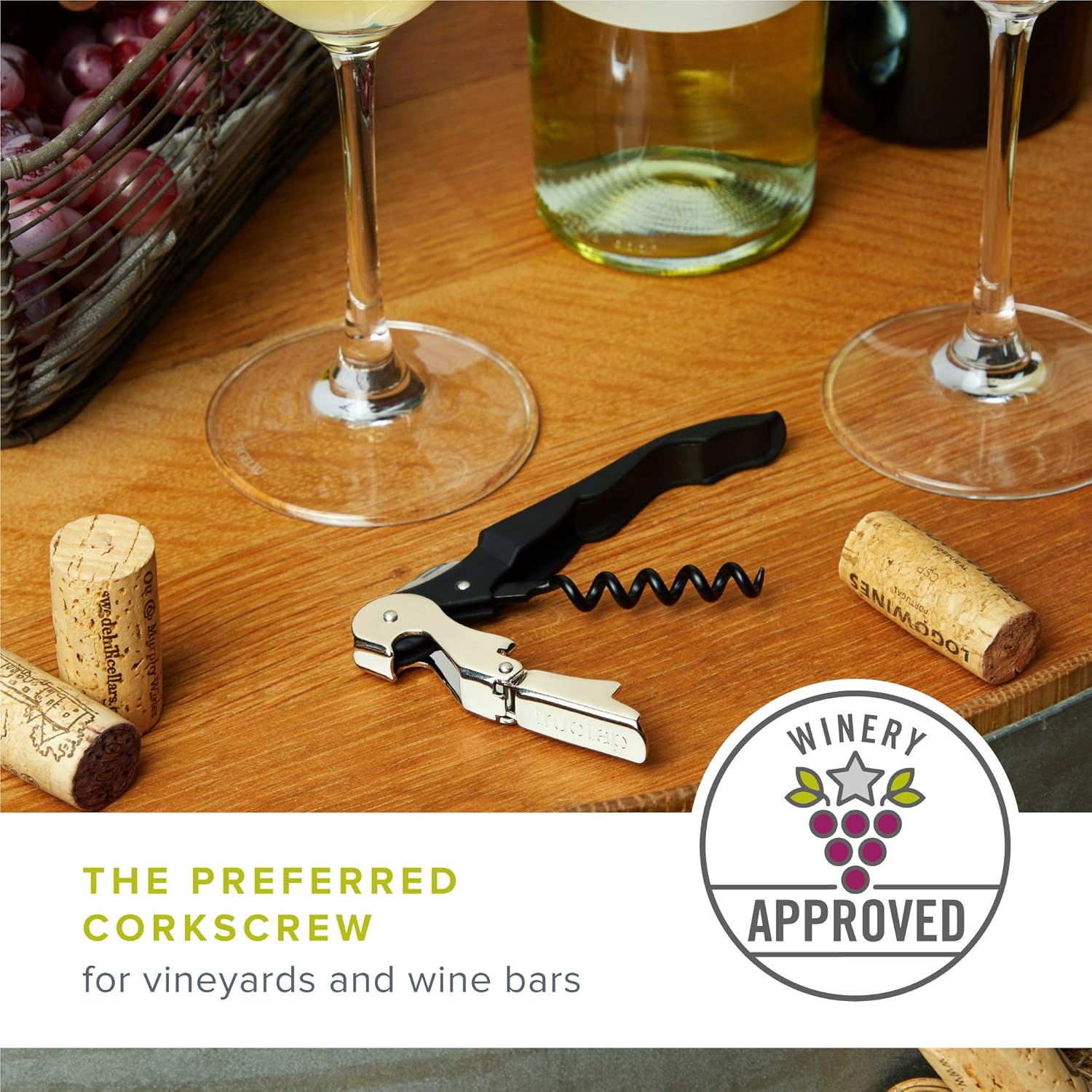 Truetap Metallic Red Double Hinged Waiter'S Corkscrew by True - Black image number 6