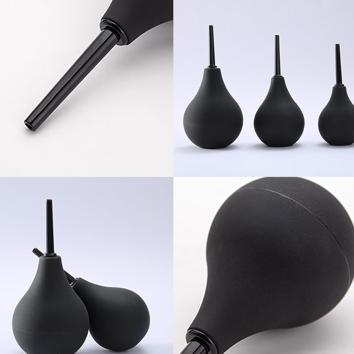 3PCS Silicone Anal Enema Bulb Kit Anal Douche Enema Duchas Anales Colon Enema Cleansing Bulb Douche for Men Women Vagina Cleaning Kit image number 2