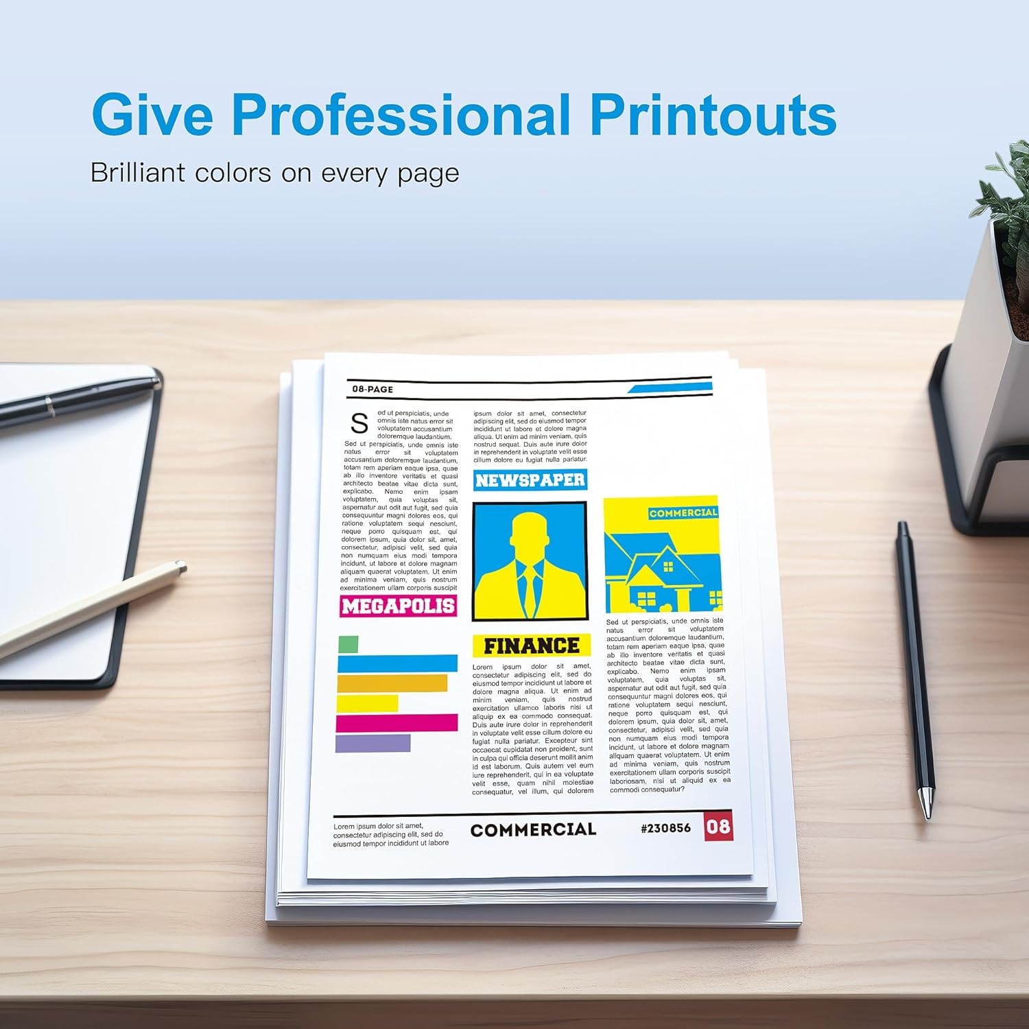 Uniwork LC3213 Printer Cartridges Compatible with Brother LC3213 LC-3213 for Brother MFC-J491DW MFC-J497DW Dcp-J572Dw MFC-J890DW MFC-J895DW DCP-J772DW DCP-J774DW (Black, Cyan, Magenta, Yellow)