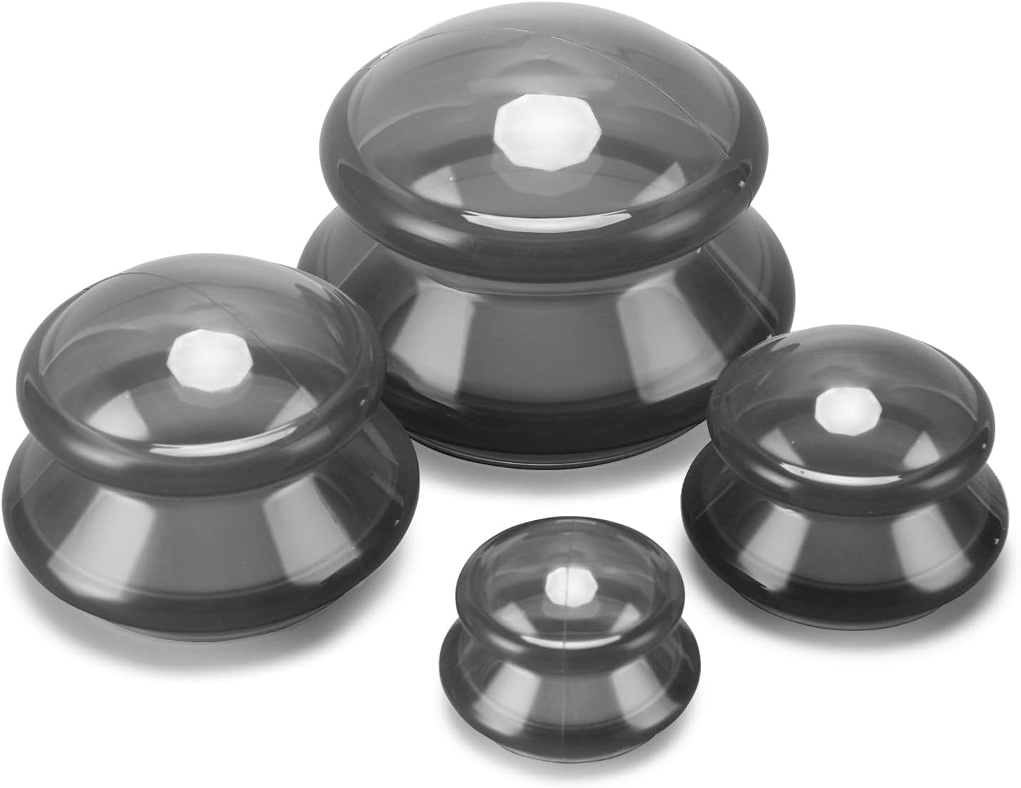 Silicone Cupping Therapy Set,Professional Studio and Home Cupping Set,Silicone Vacuum Suction Cellulite Cupping for Muscle and Joint Pain Cellulite Myofascial Massage & More(4 Sizes)