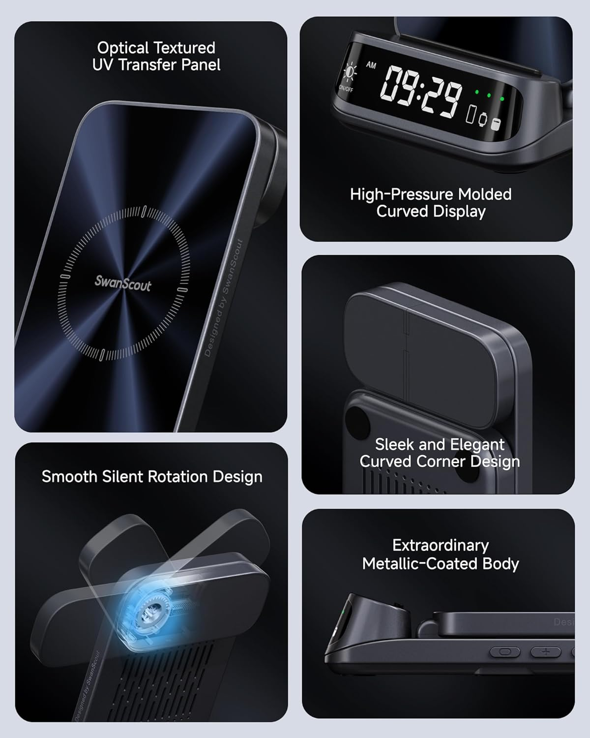 Wireless Charger for Pixel Watch 3/2 (Not for Pixel Watch 4/1), 3 in 1 Charging Station for Google 9 Pro Fold/9 Pro/9A/8/7/6/5, Swanscout 708G2 image number 6