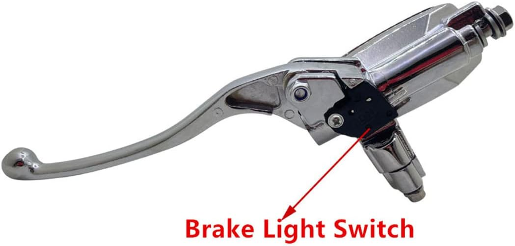 Yecnecty Chrome Alloy Eagle Pattern Universal Motorcycle Hydraulic Brake Pump Master Cylinder Clutch Lever 22MM Motorbike Disc Brake Part image number 6