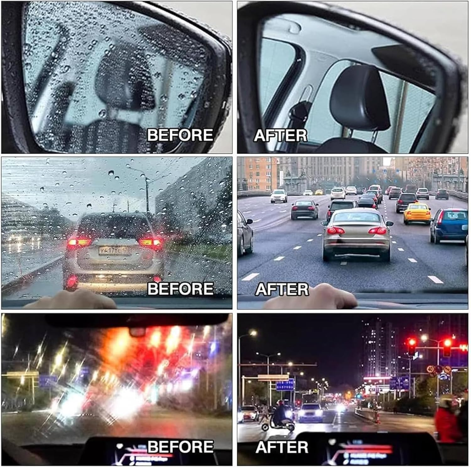 Sky Online Glass Cleaning Board, Seedhubtok Glass Cleaning Board, Dogsjeika Glass Cleaning Board, Louisx Glass Cleaning Board, Upgraded Clean Glass Coating for Windshield (3Pcs) image number 6