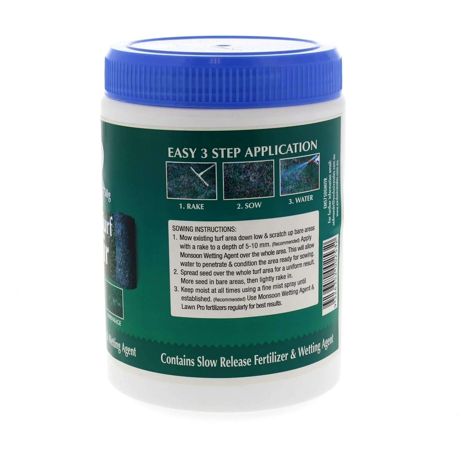 Lawn Pro Instant Turf Repair Blend Grass Seed 750Gm EMS Garden Premium Quality image number 3