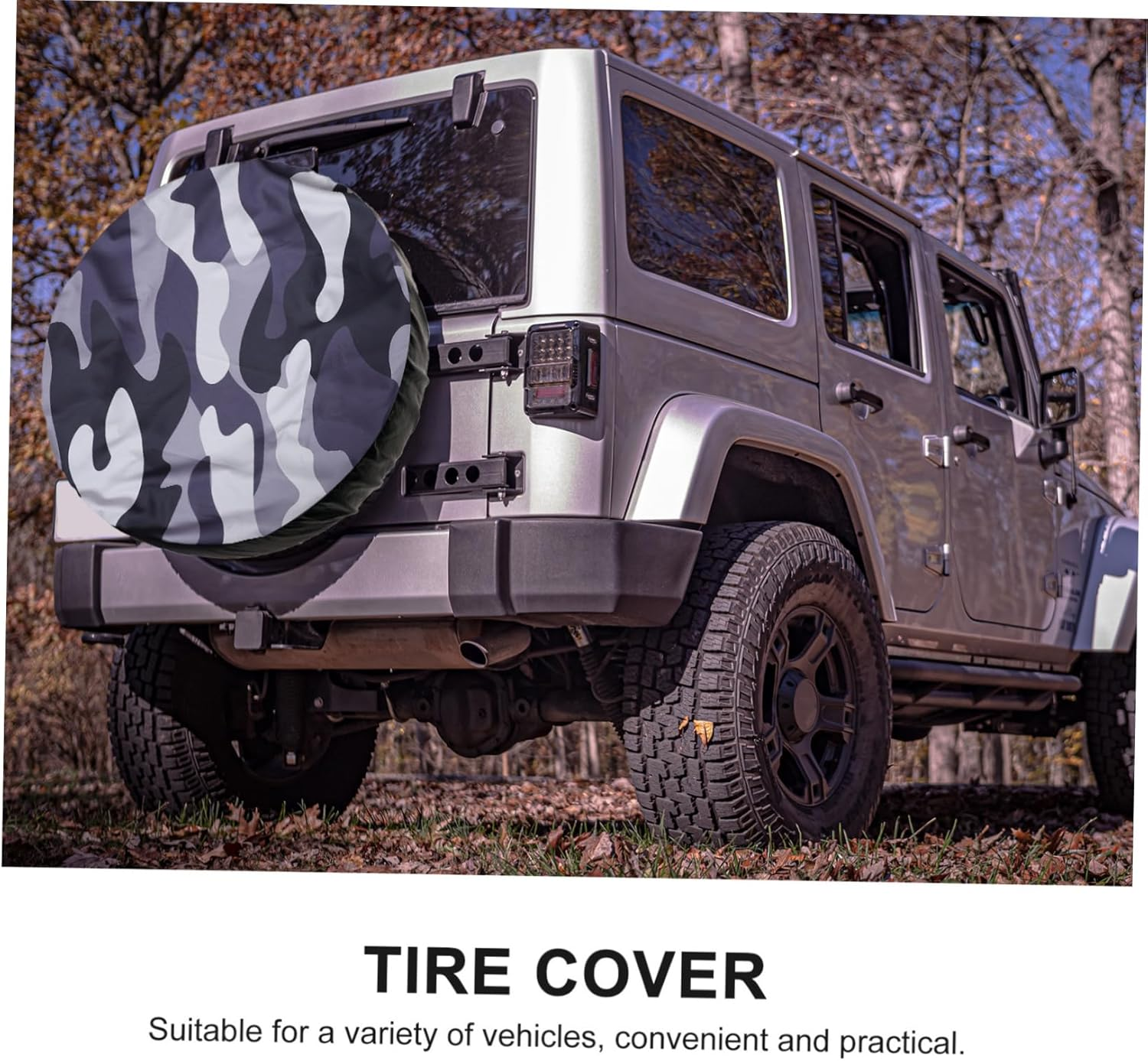 LALADEFIEE Spare Tire Cover Camouflage Wheel Protectors for Car Rv Trailer Scratch Resistant Material image number 3