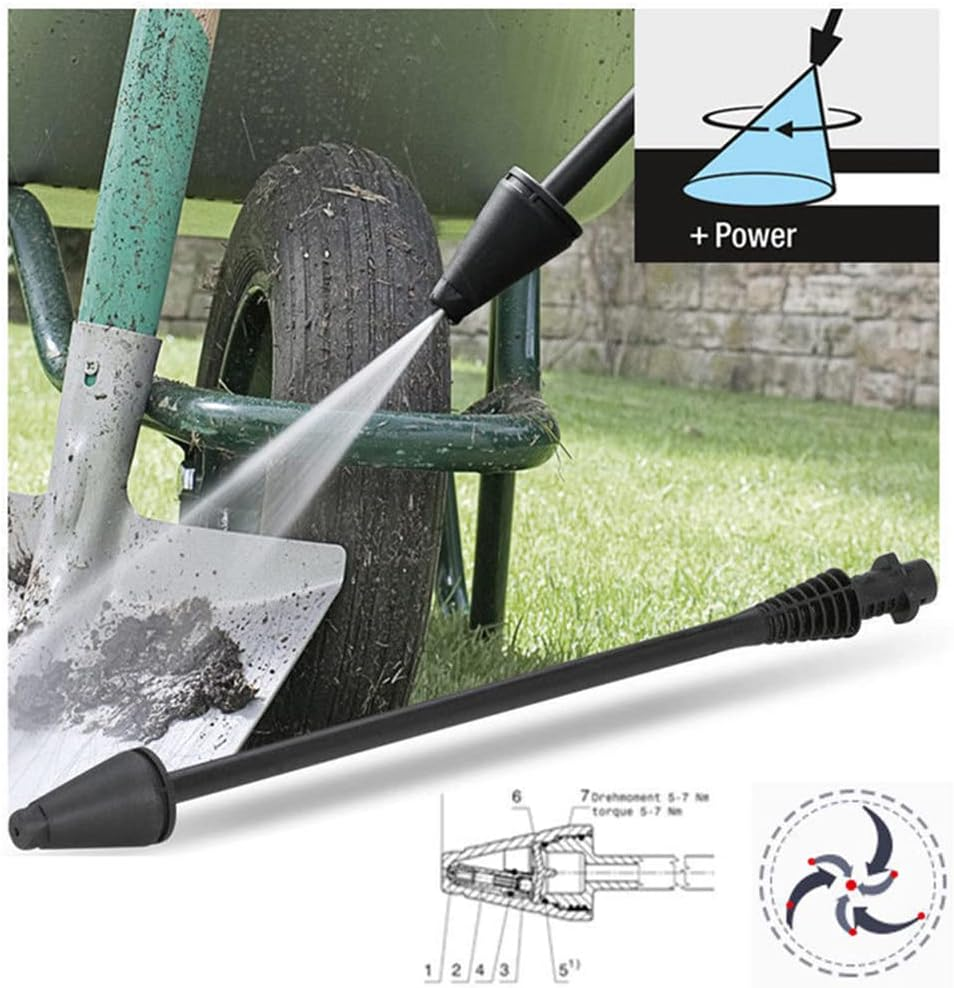 1X Nozzles Pressure Washer Dirt Blaster Lance Turbo for Karcher K2 K3 K4 K5 K6 K7 image number 3