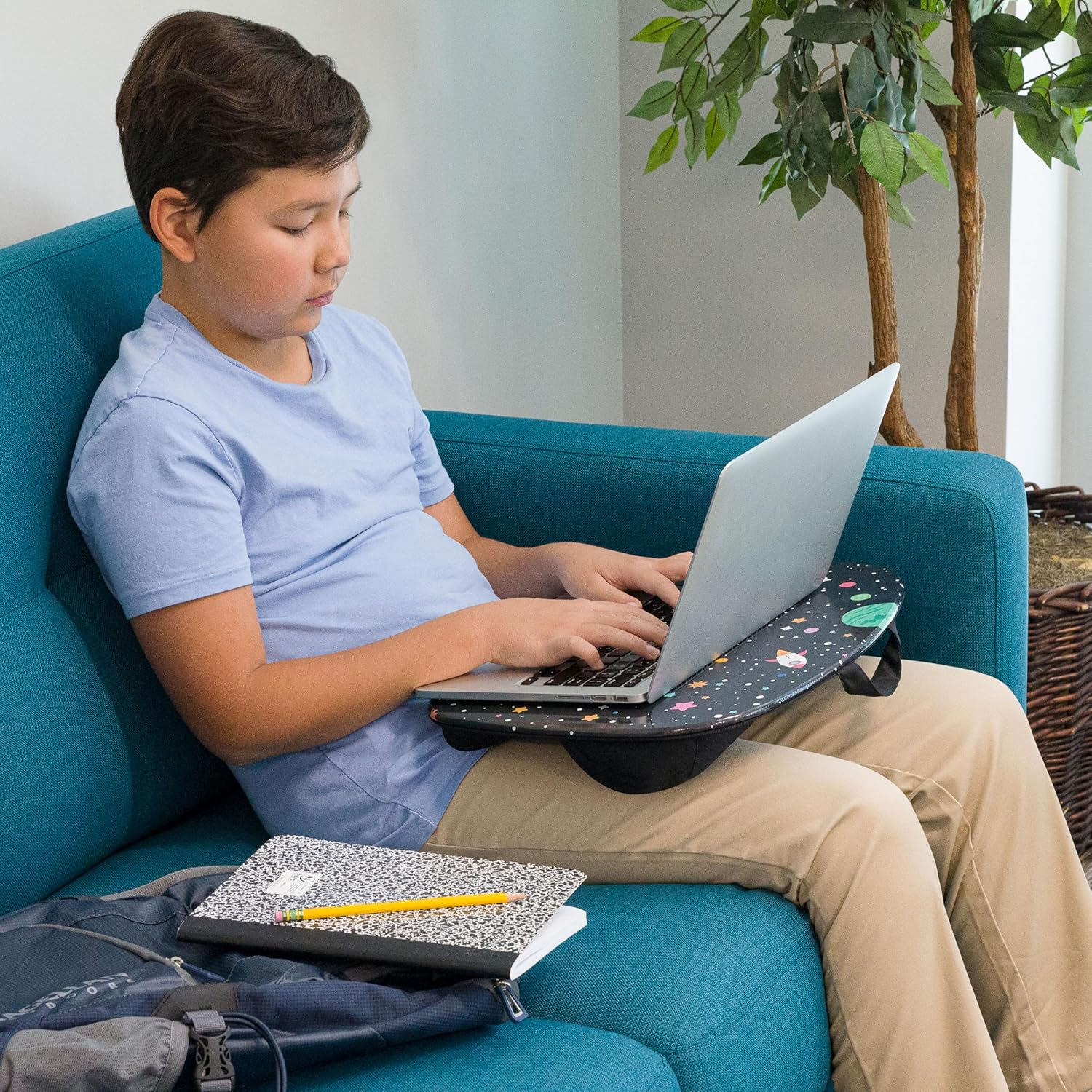 LAPGEAR Mystyle Portable Lap Desk with Cushion - Space Odyssey - Fits up to 15.6 Inch Laptops - Style No. 45337 image number 6