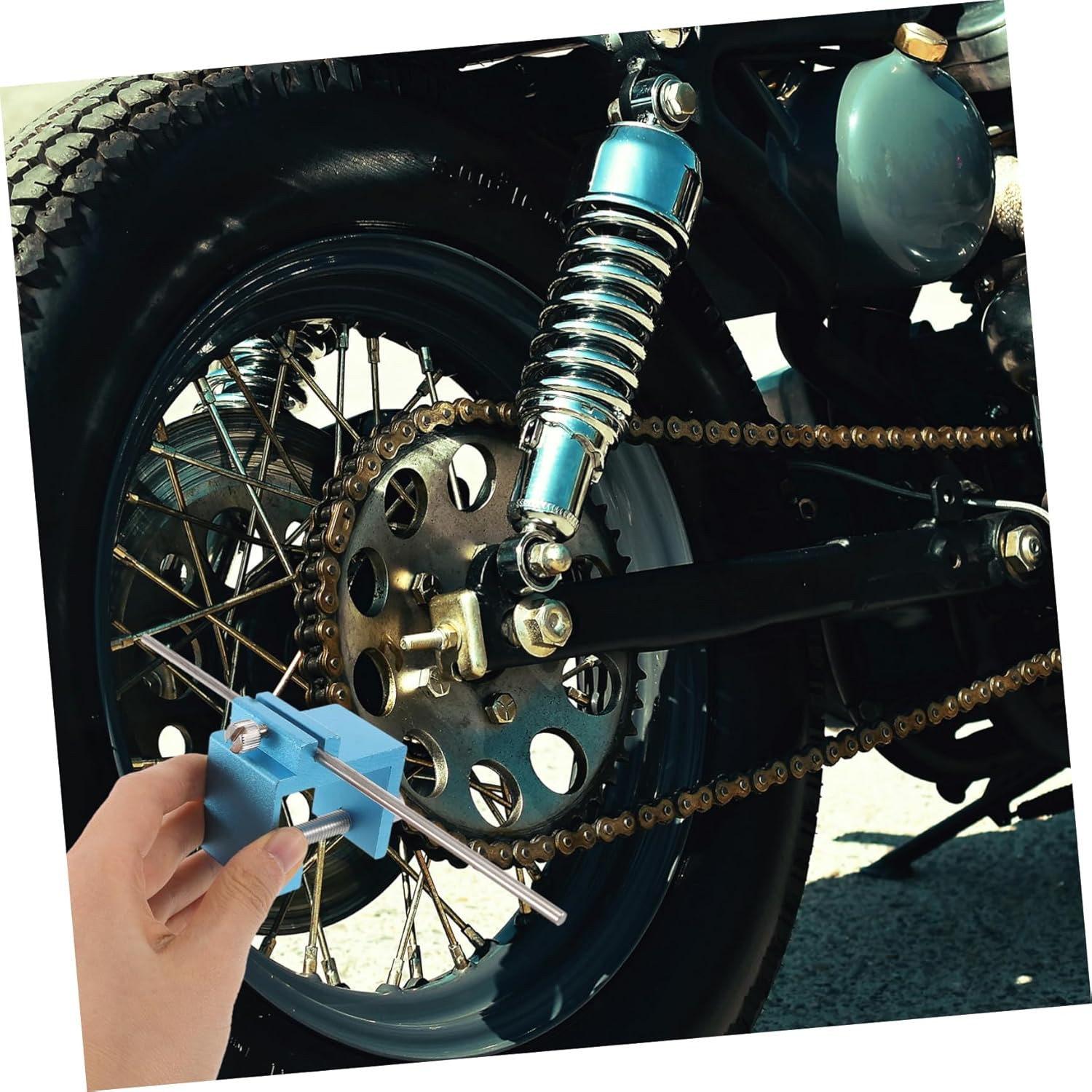 Ciieeo Chain Alignment Device for Motorcycle and Atv Chain Axle Repair Tool Maintenance and Motorcycle Repair Equipment image number 6