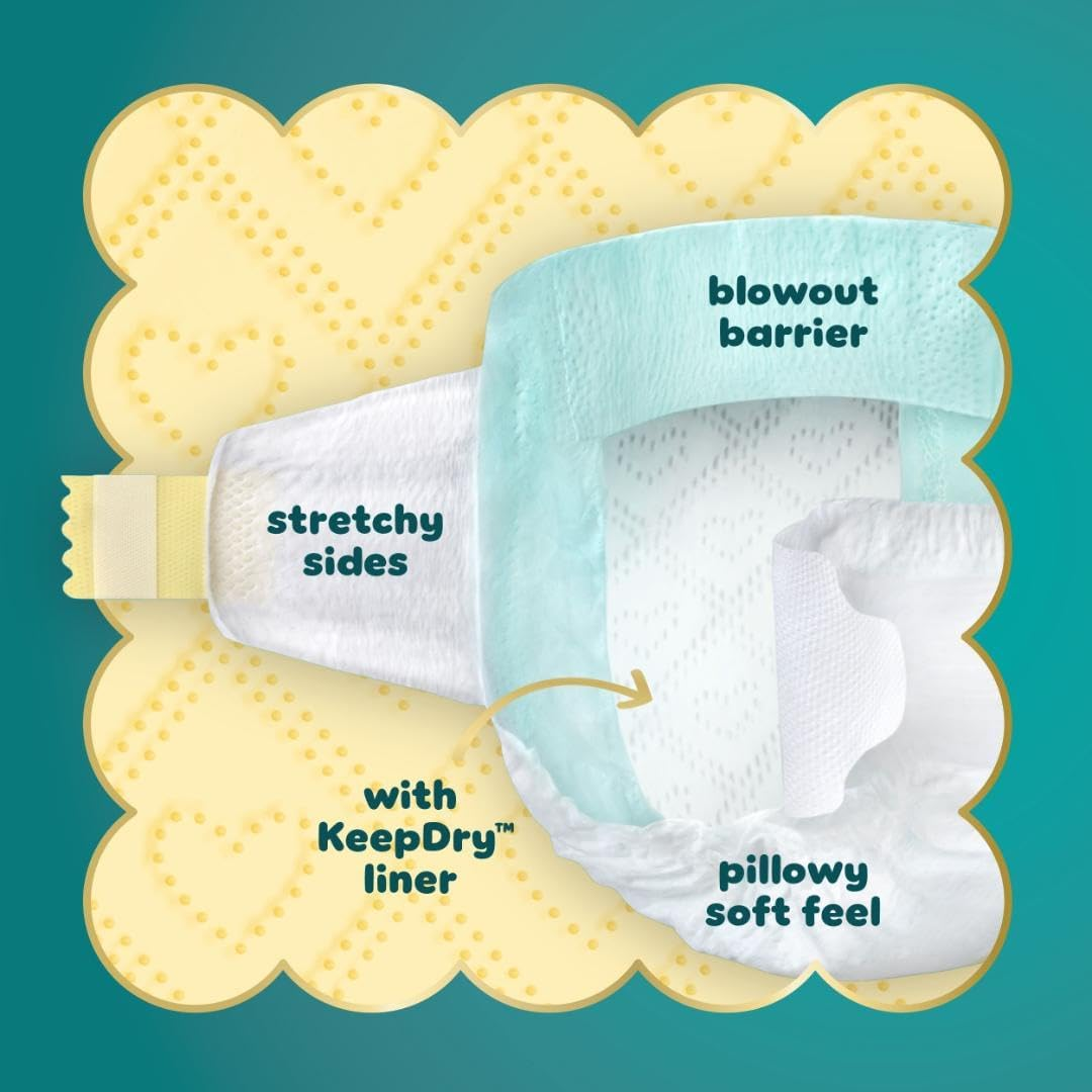 Pampers Diapers Size 4, 150 Count - Swaddlers Disposable Baby Diapers, One Month Supply image number 5