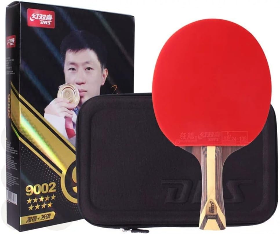 SPP DHS 9 Star H9002-FL Professional Table Tennis Racket - High-Performance Ping Pong Paddle with Superior Spin and Speed - FL Handle image number 6