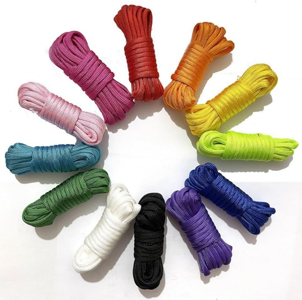 Jindizi Parachute Cord 550-3M Multifunction Paracord Rope for Survival, Camping, Climbing & Outdoor Gear (12 Colors, Durable)