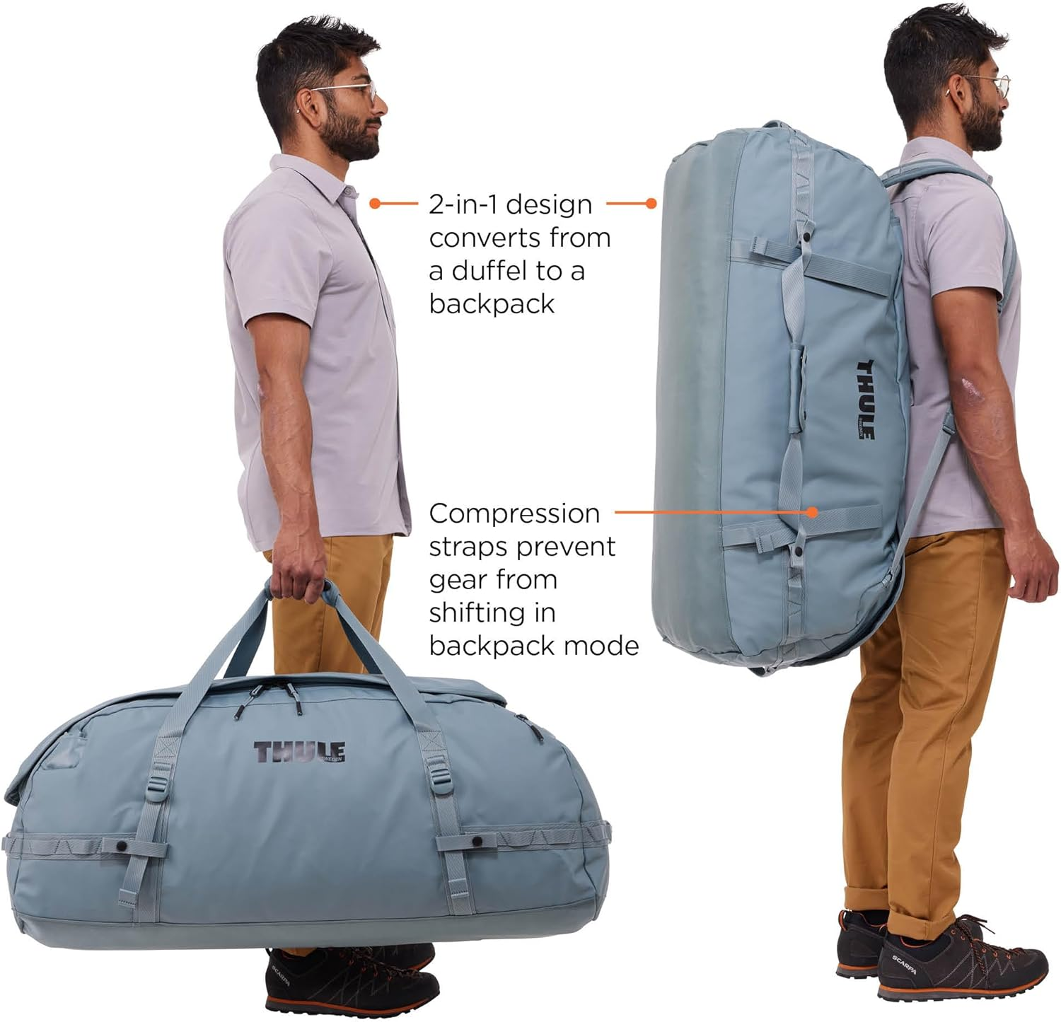 Thorie Chasm Duffel Bag, 130L, Black, 130L image number 3