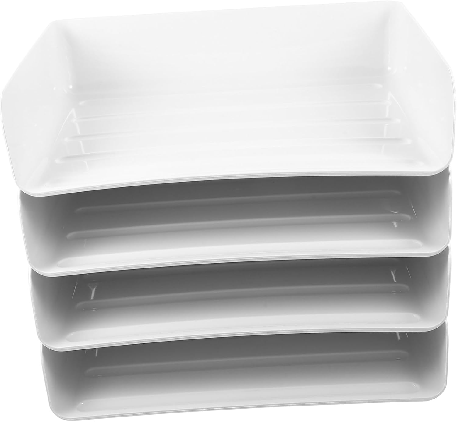 Jojofuny Desk File Organizer Paper Tray Organizer Modern Design Paper Storage for Office Home image number 2