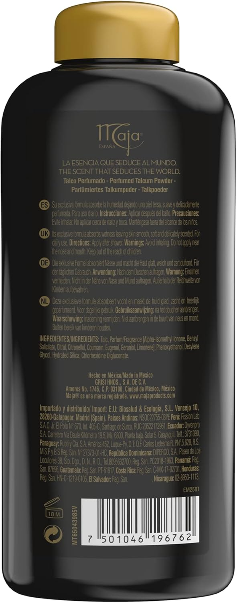 Maja Perfumed Talcum Powder-Talco Perfumado 7 Oz. 2-PACK image number 2