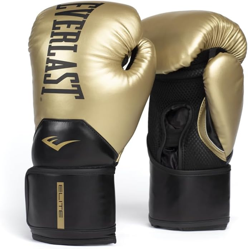 ELITE2 Boxing Gloves 12OZ, Gold/Black