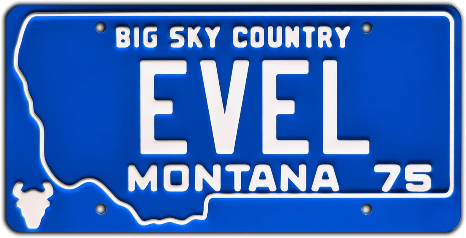Evel Knievel | EVEL | Metal Stamped License Plate image number 4