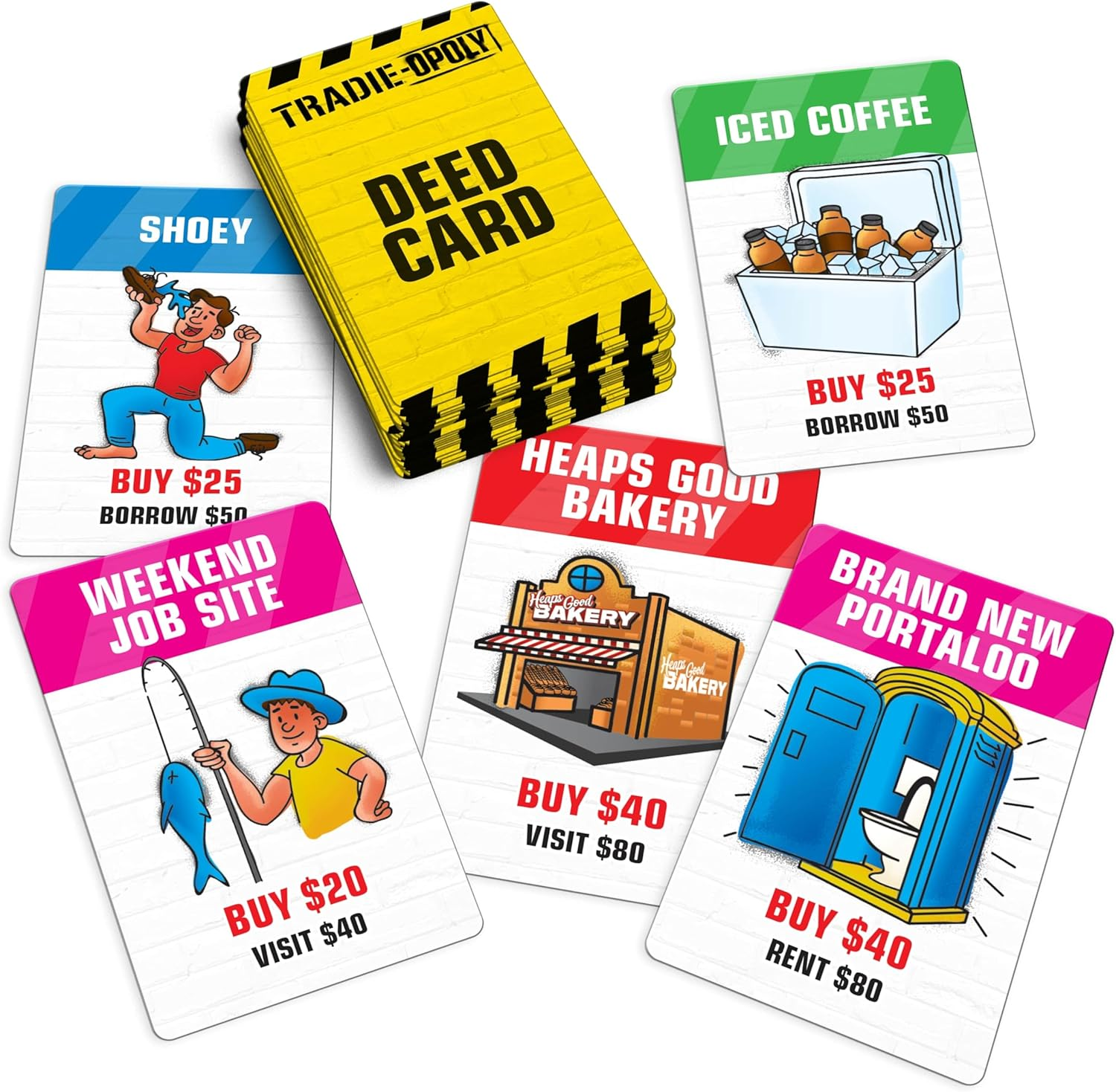 Tradie-Opoly Board Game | Aussie Tradie Edition | Fun Family Game Night for 2+ Players | Ages 12+ | Cheeky, Fair Dinkum for Tradies | Hilarious Aussie-Themed Monopoly-Style Game image number 2