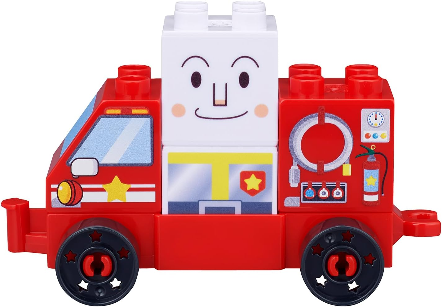 Bandai Blocklabo Block Labs Connect. Go Ahead! the Glue Block Series Anpanman and Kukusha Anpanman - Anpanman And Patrol Car image number 3