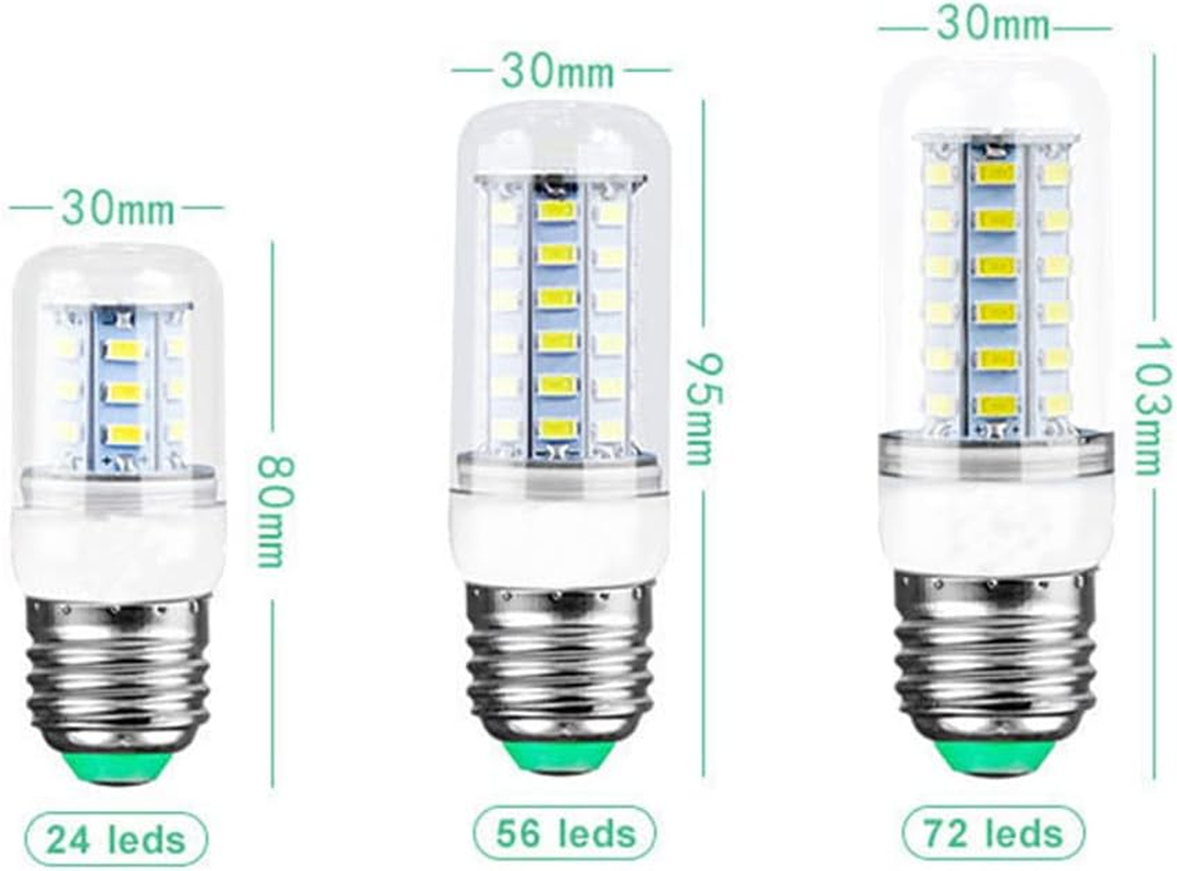 4PCS LED Corn Bulb E27 15W 5730SMD Globe Lamp Spot Light (Cool White) image number 3