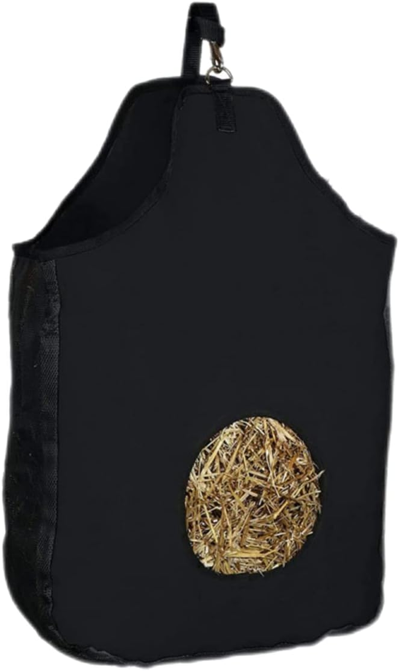 TNBUENO Slow Feeder Hay with Metal Snap Fastener, Hanging Hay Feeder Sack Storage Bag for Horses Goat Cattle Equine Stalls Barn Supplies