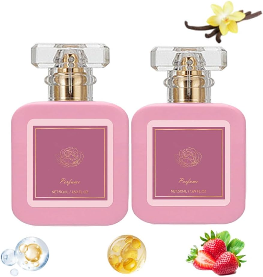Fresh & Long-Lasting Marshmallow Blush Perfume for Women,Women'S Strawberry Candy Sweet Vitality Perfume Long-Lasting Fresh Sweet (1PCS)