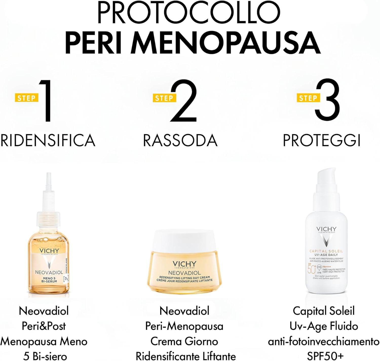 VICHY Firming Day Cream for Dry Skin: Hydrating Face Care Promotes Plumper Skin Complexion, with Hyaluronic Acid, Pro-Xylane and Niacinamide, Neovadiol, 50 Ml