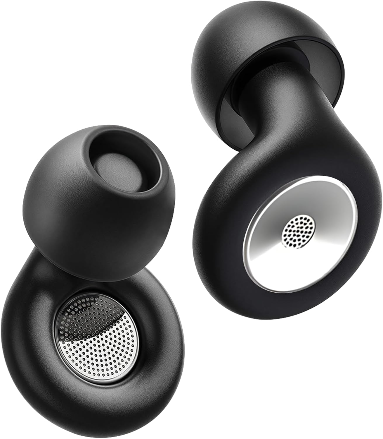 Ear Plugs for Sleeping - 58Db Noise Reduction,Ultra-Comfy Flexible Eco-Durable Silicone,Reusable Noise-Reducing Earplugs for Sleep,Focus,Travel,Concerts,With 8 Tips (XS - L)+Travel Case image number 3