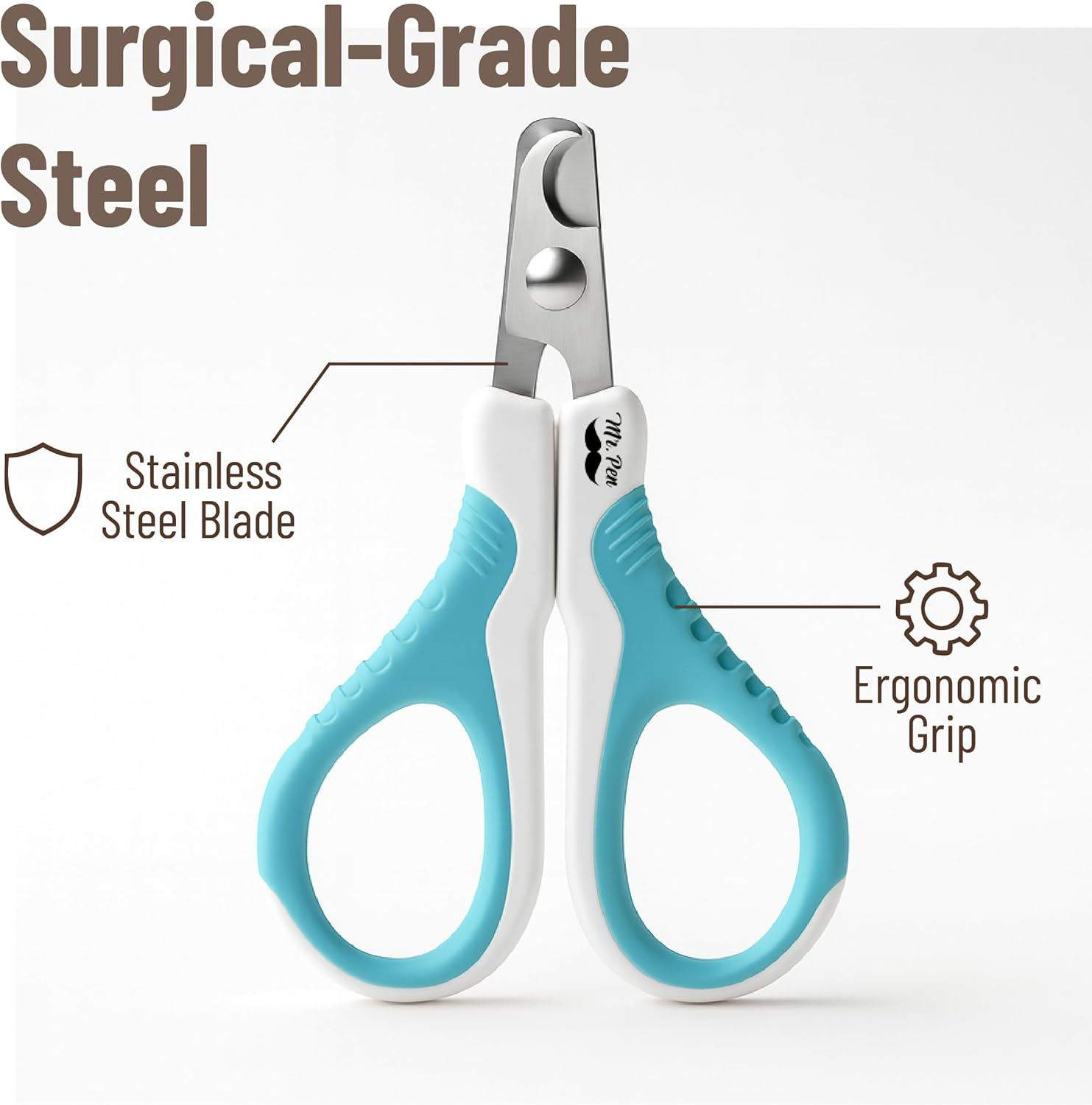 Mr. Pen- Cat Nail Clipper, Kitten Nail Trimmers, Pet Nail Cutter - Brown image number 3