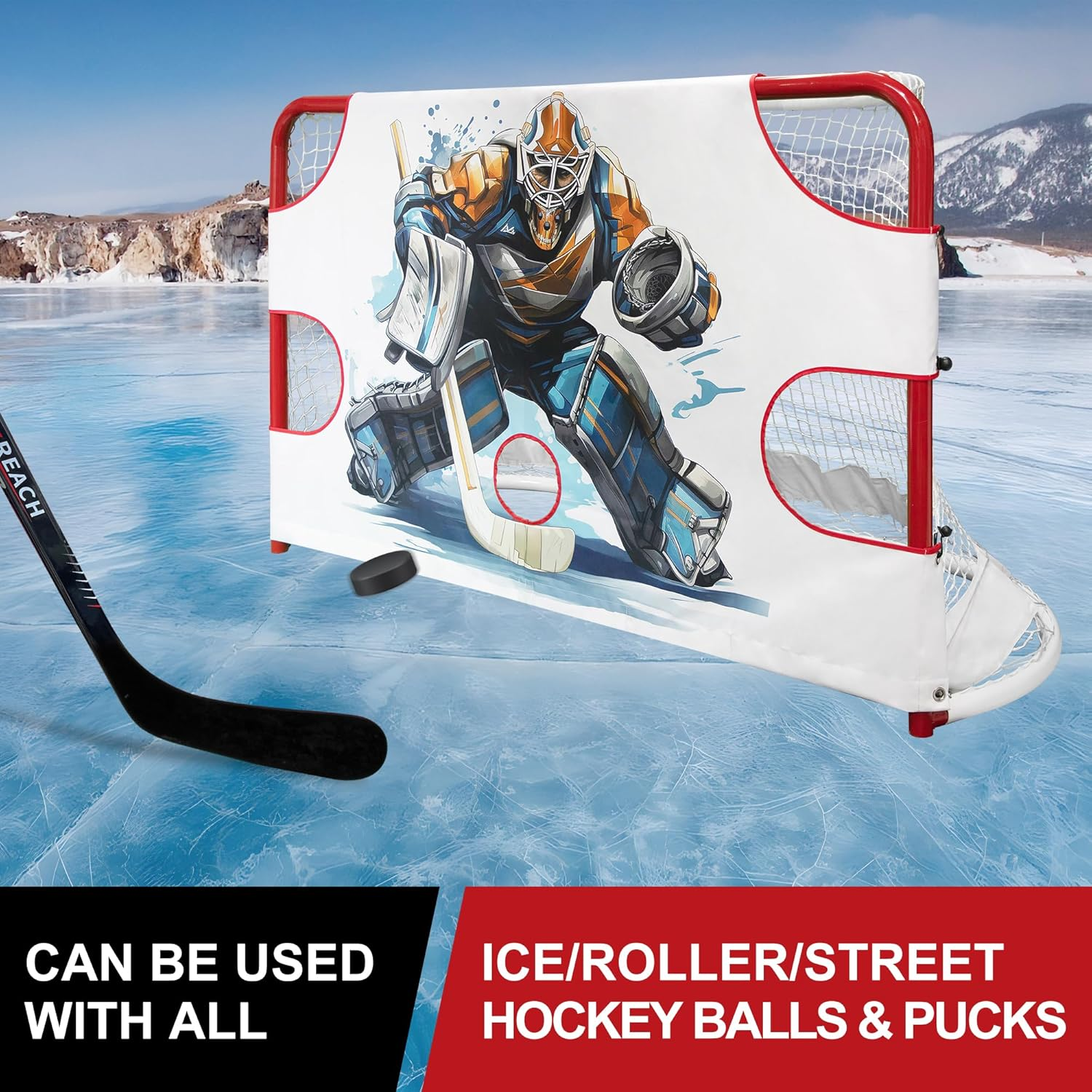 KASIFEI Hockey Shooting Target for Net - Hockey Net Goalie Target -Hockey Goal Targets for Practicing Shooting Accuracy - Hockey Training Equipment image number 4