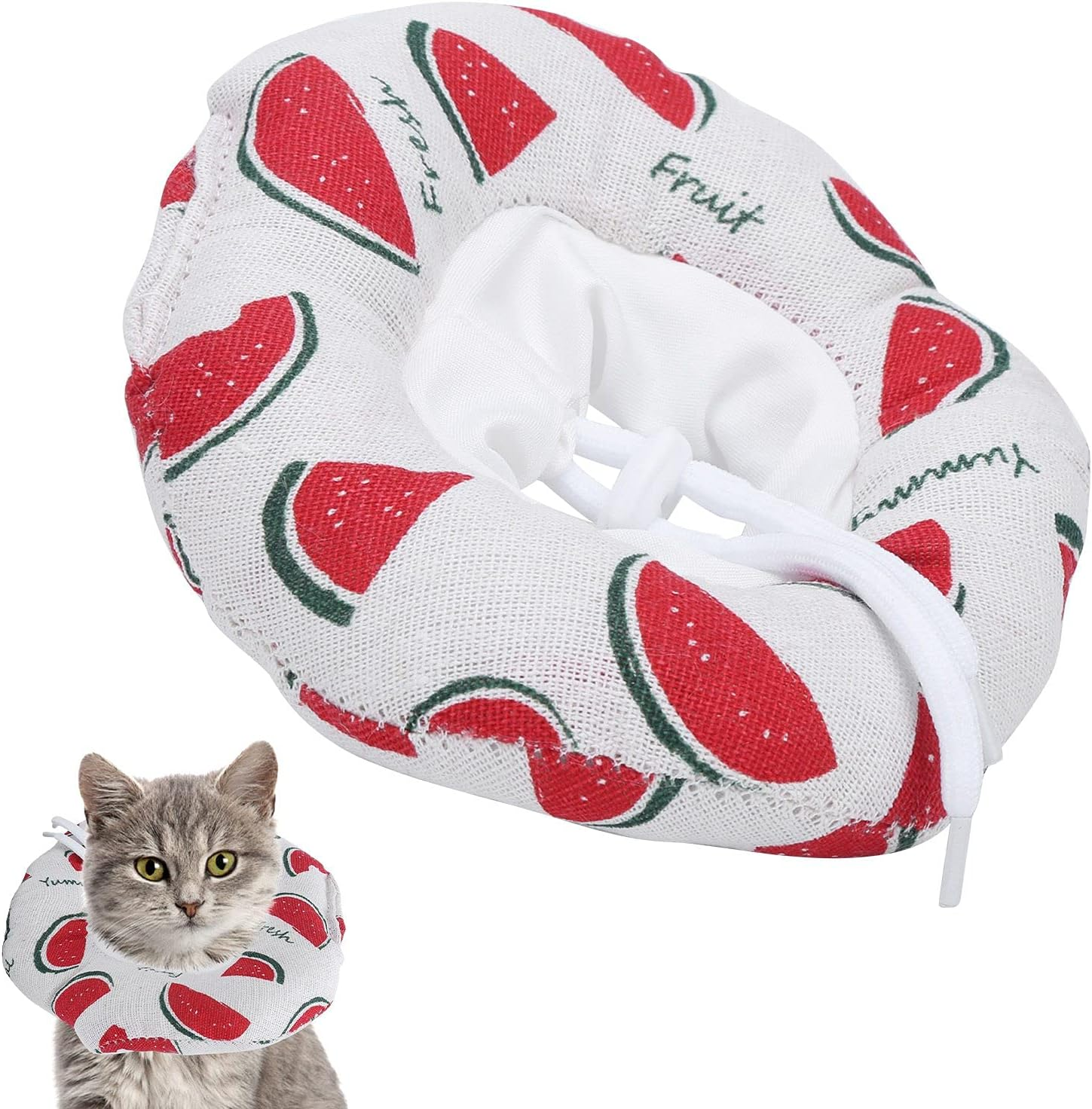 Cat Recovery Collar, Adjustable and Soft Cat Elizabethan Protect Collar, Cat Protection Collar Cat Healing Protective Cone Pet Cone Collar for Cats and Dogs (M Recommended For image number 3