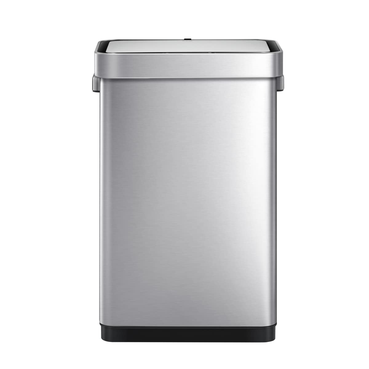 EKO Deluxe Mirage-T 50 Liter / 13.2 Gallon Touchless Rectangular Motion Sensor Trash Bin, Matte Stainless Steel Finish image number 4
