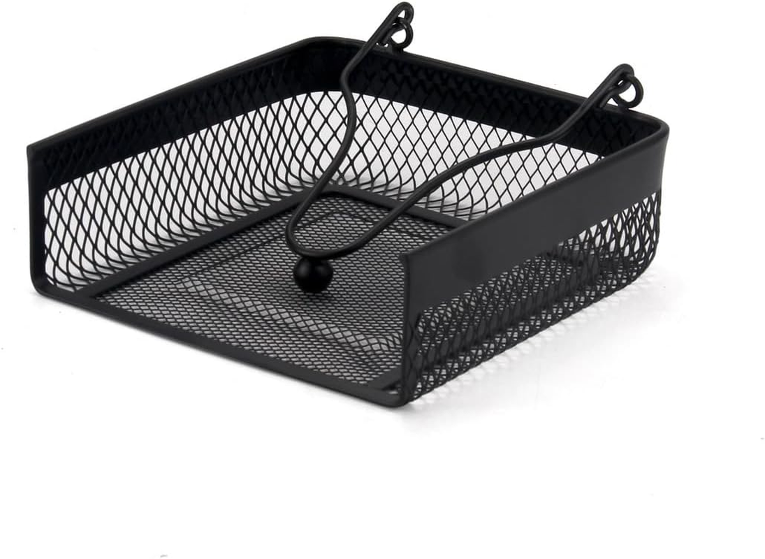 Size: 18.5 X 16 X 7.5Cm Mesh Napkin Holder, Black, KM033A