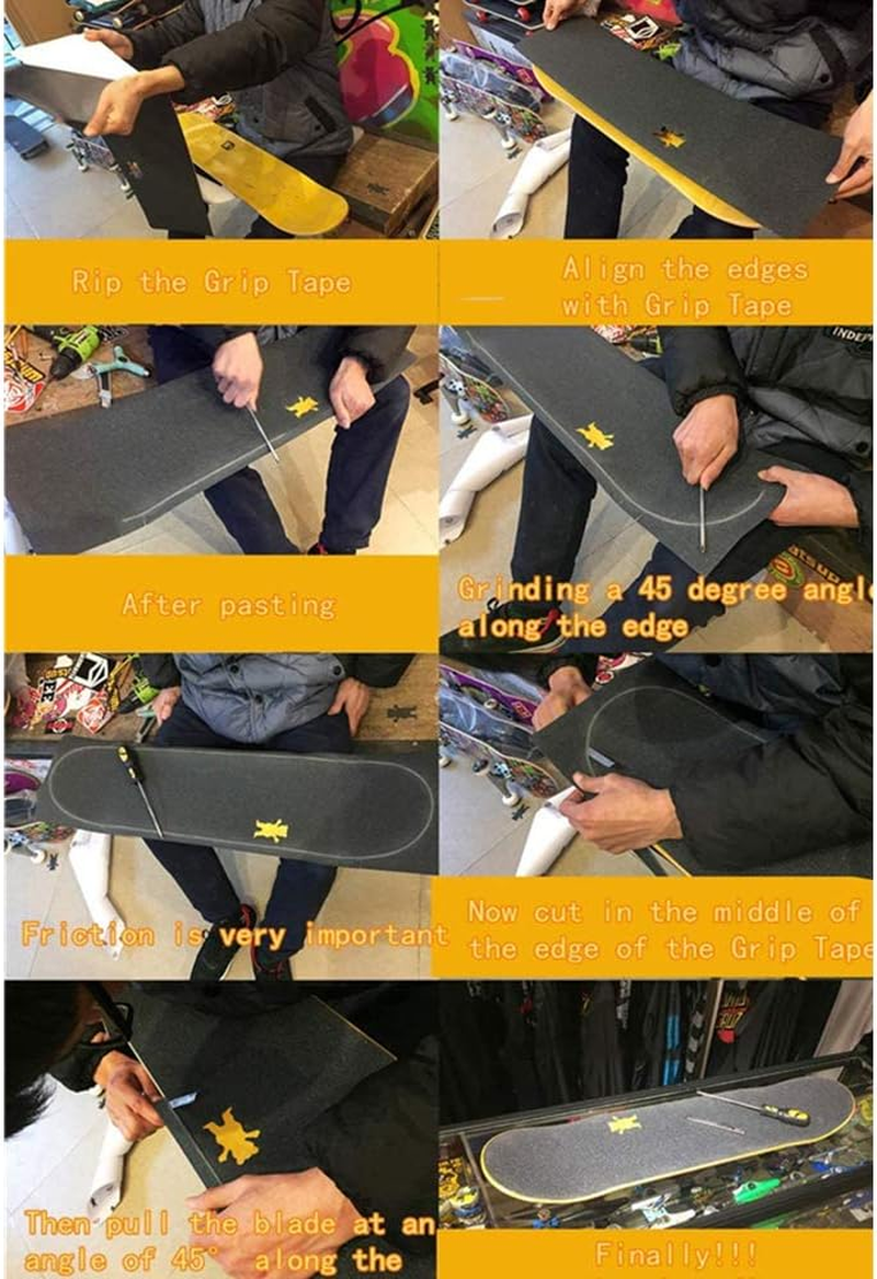 MANDU My Hero Academia Grip Tape 33X9``，Midoriya Izuku Skateboard Stickers image number 3