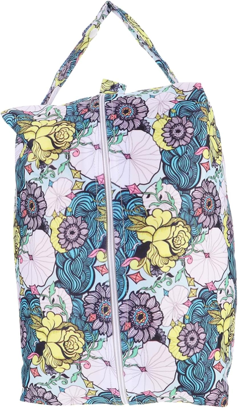 Abaodam Boy Girl Storage Pouch Diaper Organizer Bag for Travel and Nursery Multi-Functional Diaper Container for Wet and Dry Items Convenient Tote for Mother Supply and Essentials image number 6