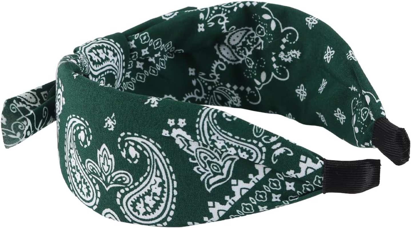 Gorise 5-Piece Set of Women'S Vintage Stretch Headbands Non-Slip Bohemian Wide Earrings 1920S Style Love Knot Hair Accessories Yoga Fitness Party Wedding Decorations image number 4