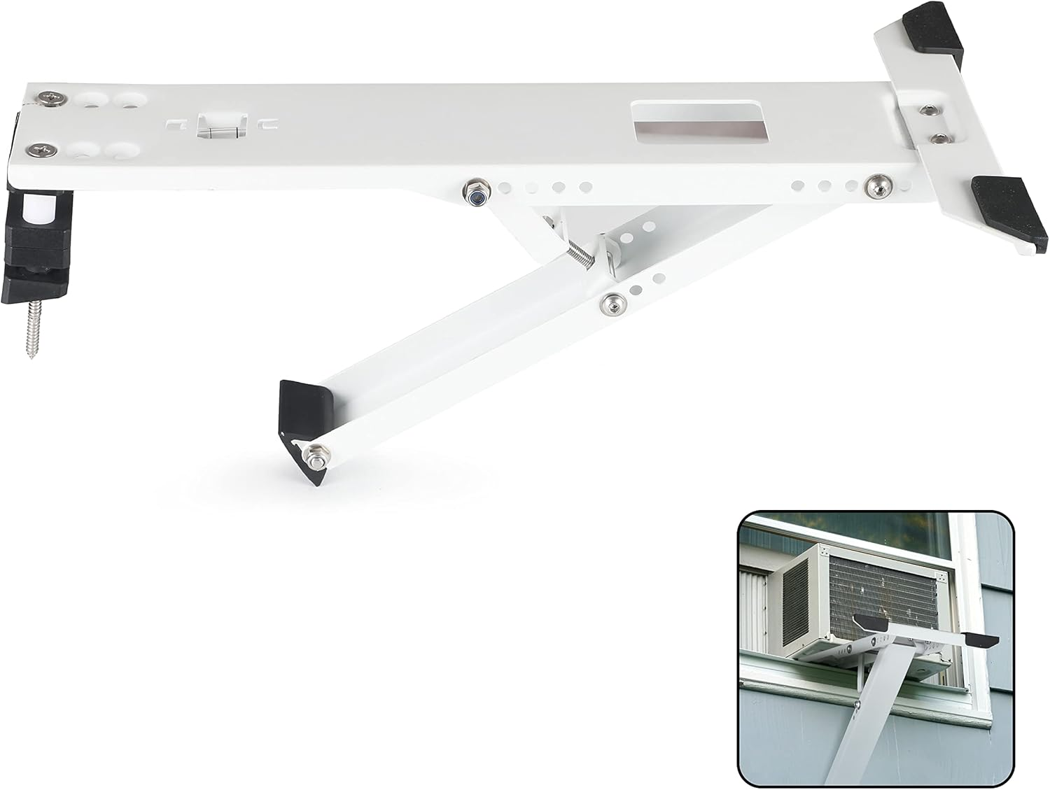 Air Conditioner Support Bracket for Outdoor Window AC, AC Window Bracket Supports up to 12,000 BTU & 165 Lbs, Heavy Duty AC Unit Mounting Bracket image number 2