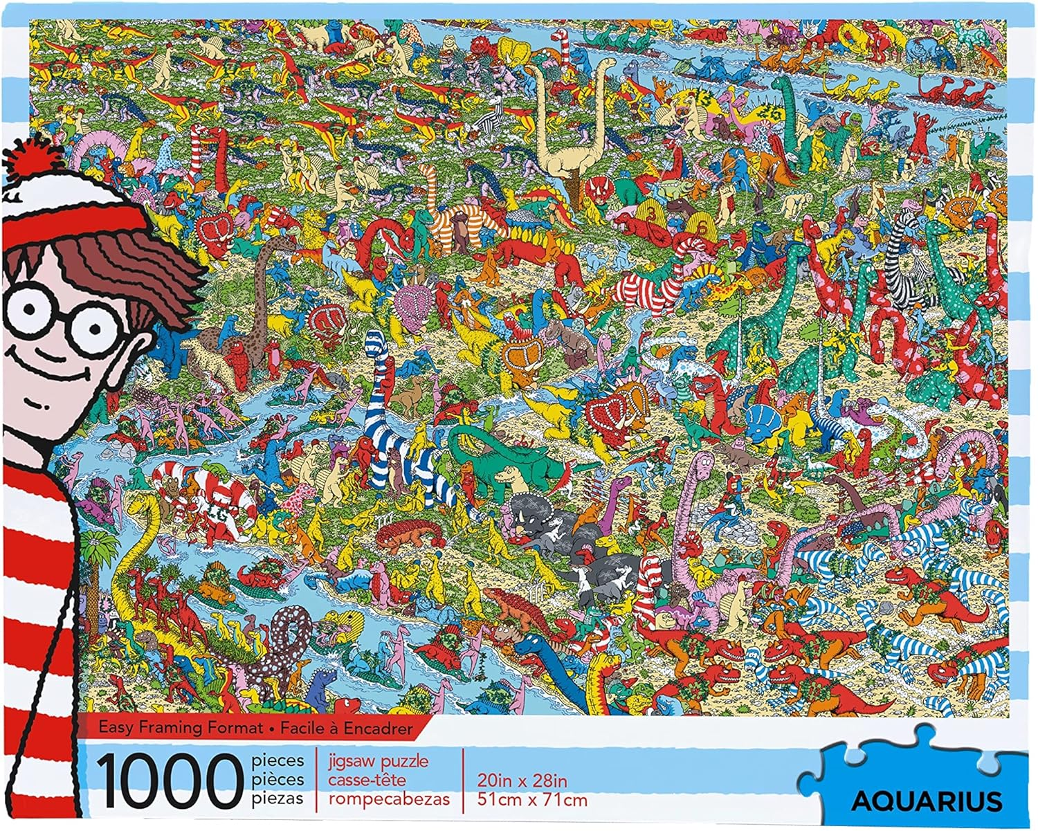 AQUARIUS Where'S Waldo Dinosaurs 1,000Pc Puzzle