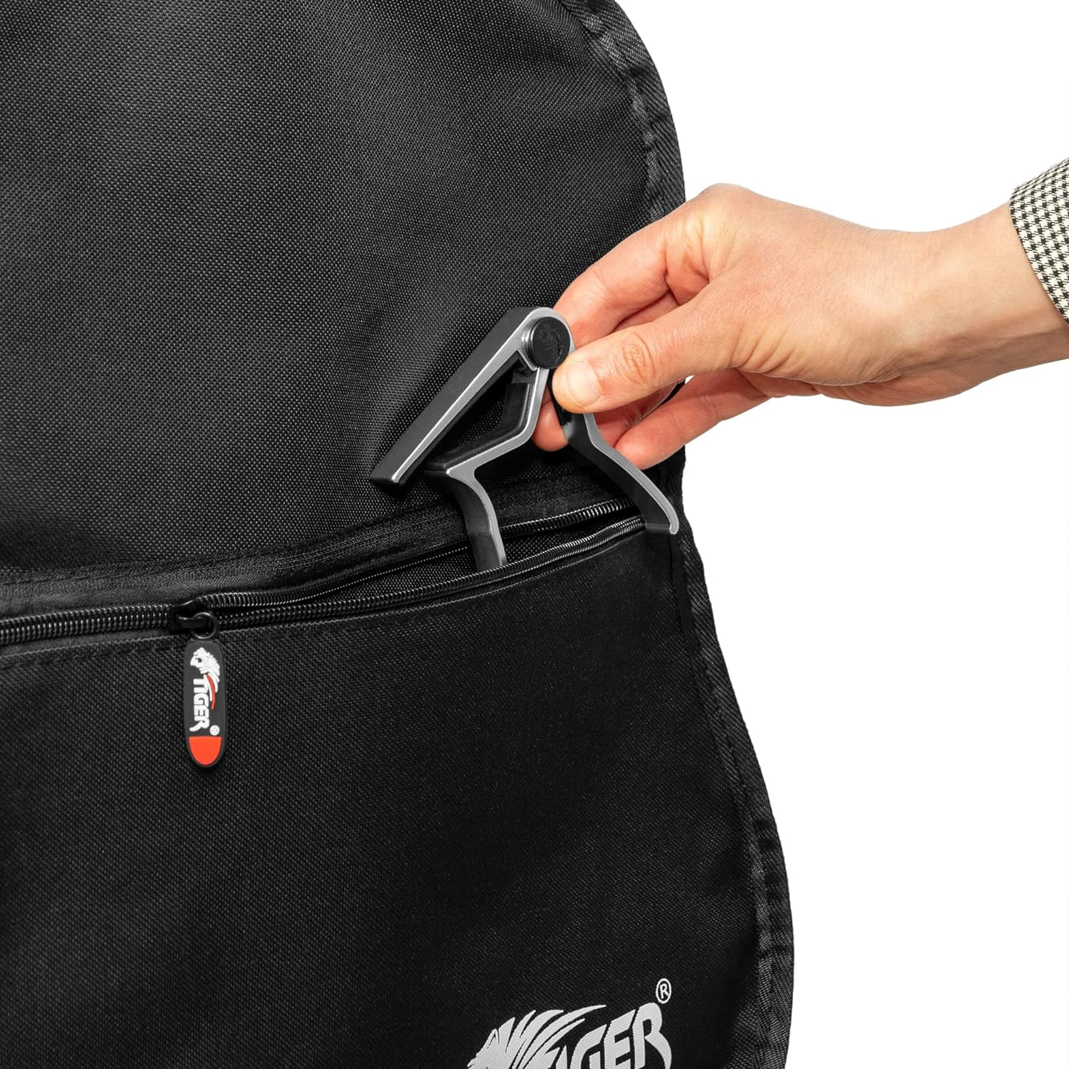 TIGER GGB7 Classical Guitar Bag, Length 93Cm, Depth 8Cm, Upper Bout 26 Cm, Lower Bout 34 Cm &ndash; 3/4 Size image number 1