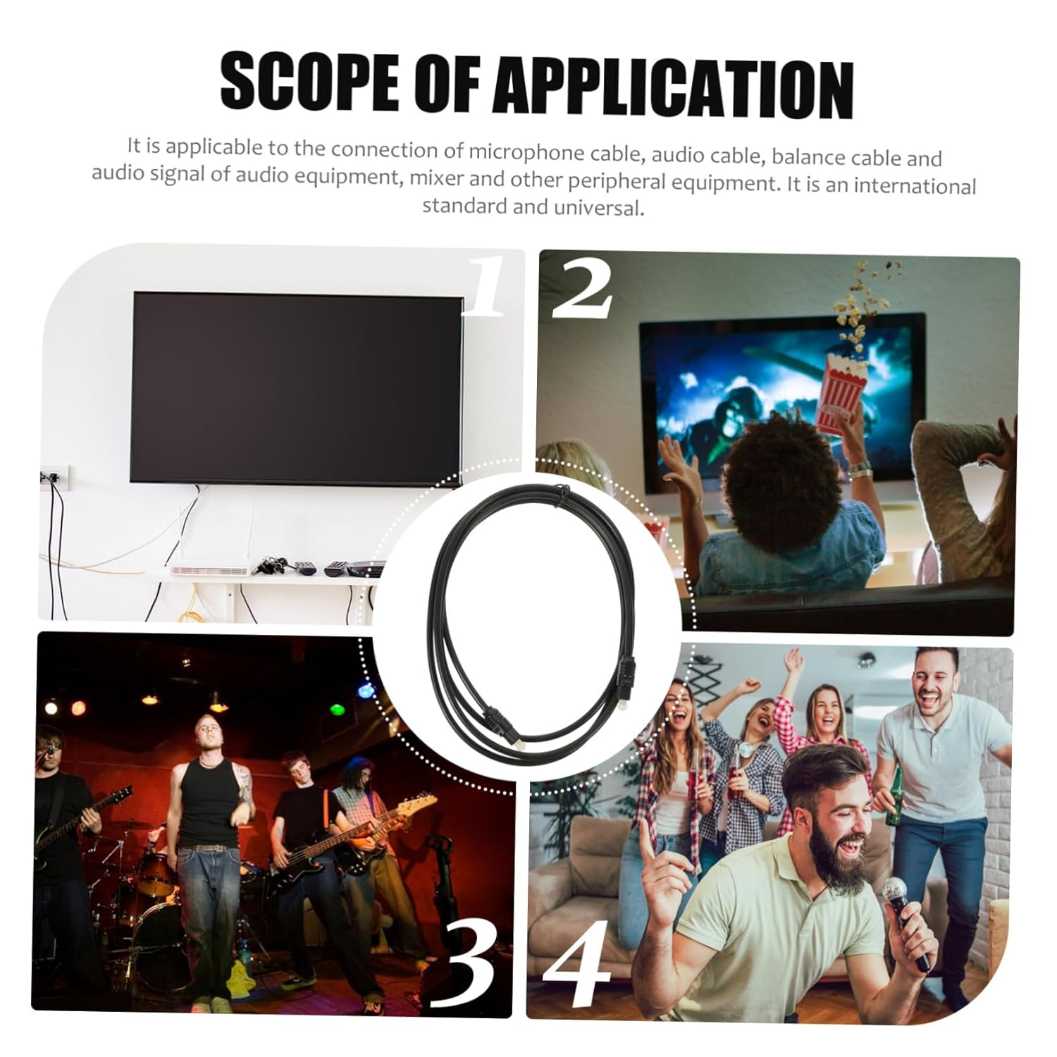 HOMSFOU 2Pcs 1.5M Optical Audio Cable Digital Optical Cable for Tv and Home Theater, Male to Male Fiber Optic Audio Cord Compatible with DVD, Cd, and Game Console Connections image number 2