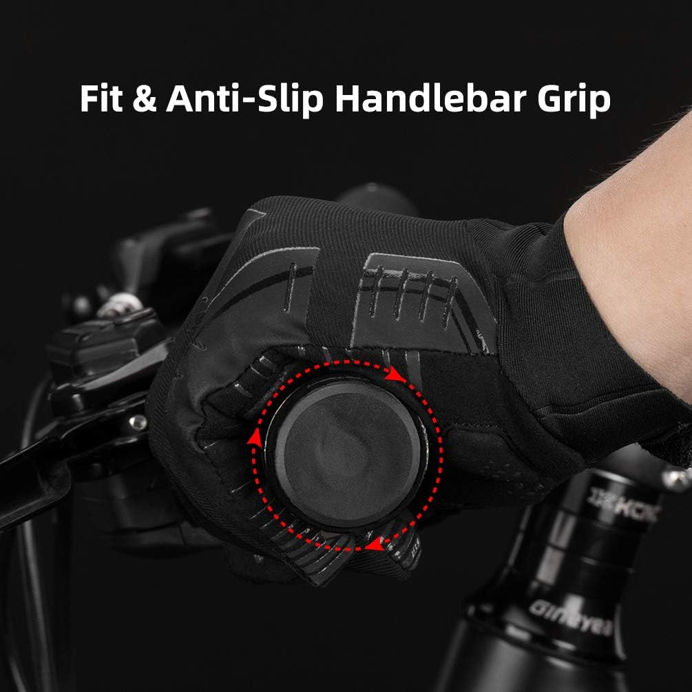 ROCKBROS Winter Cycling Gloves Men Women Breathable Thermal Anti-Slip Skiing Gloves Lightweight Biking Gloves for Riding Fishing image number 5