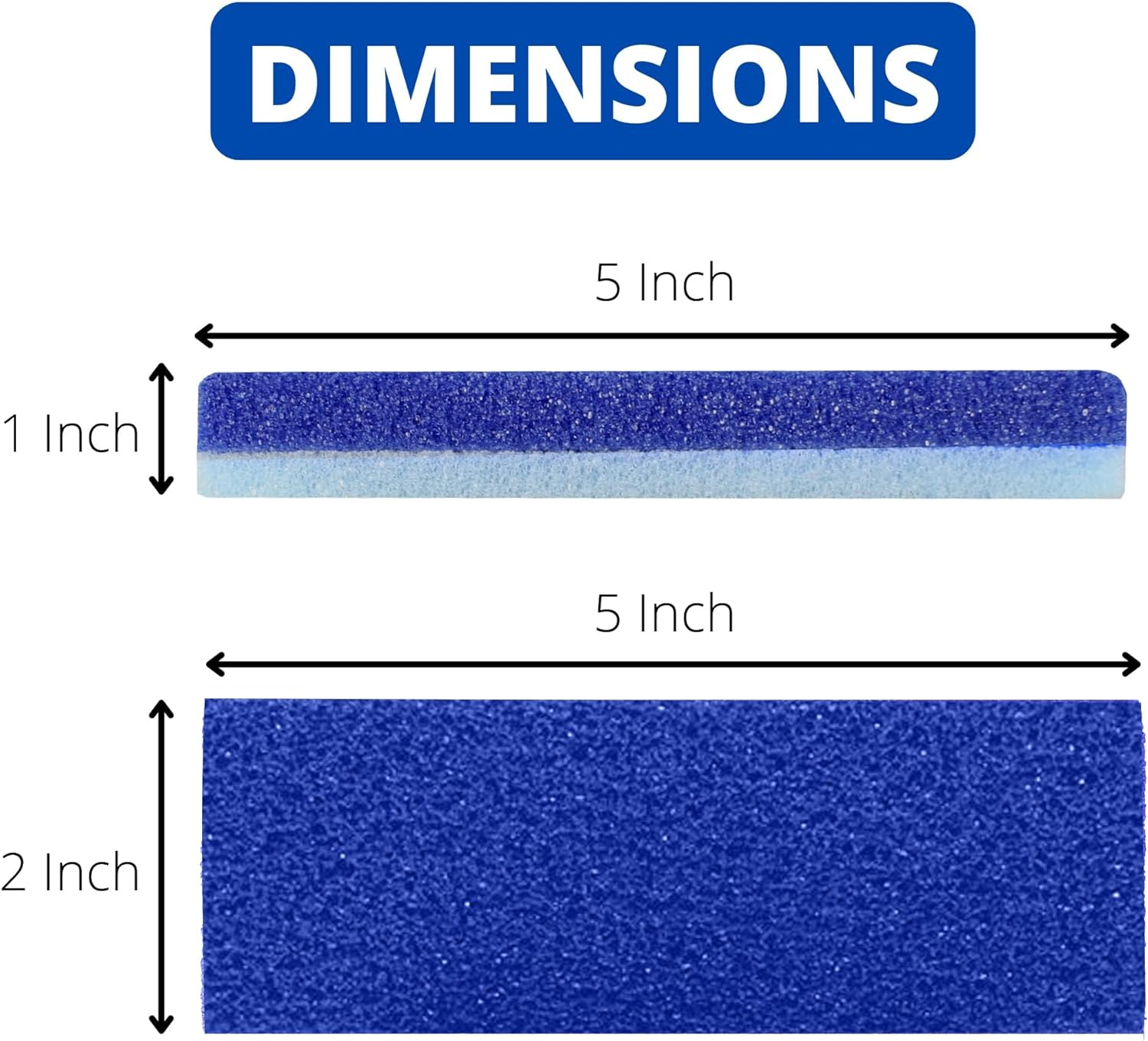 Foot Pumice Stone for Feet Hard Skin Callus Remover and Scrubber (Pack of 4) Blue image number 6