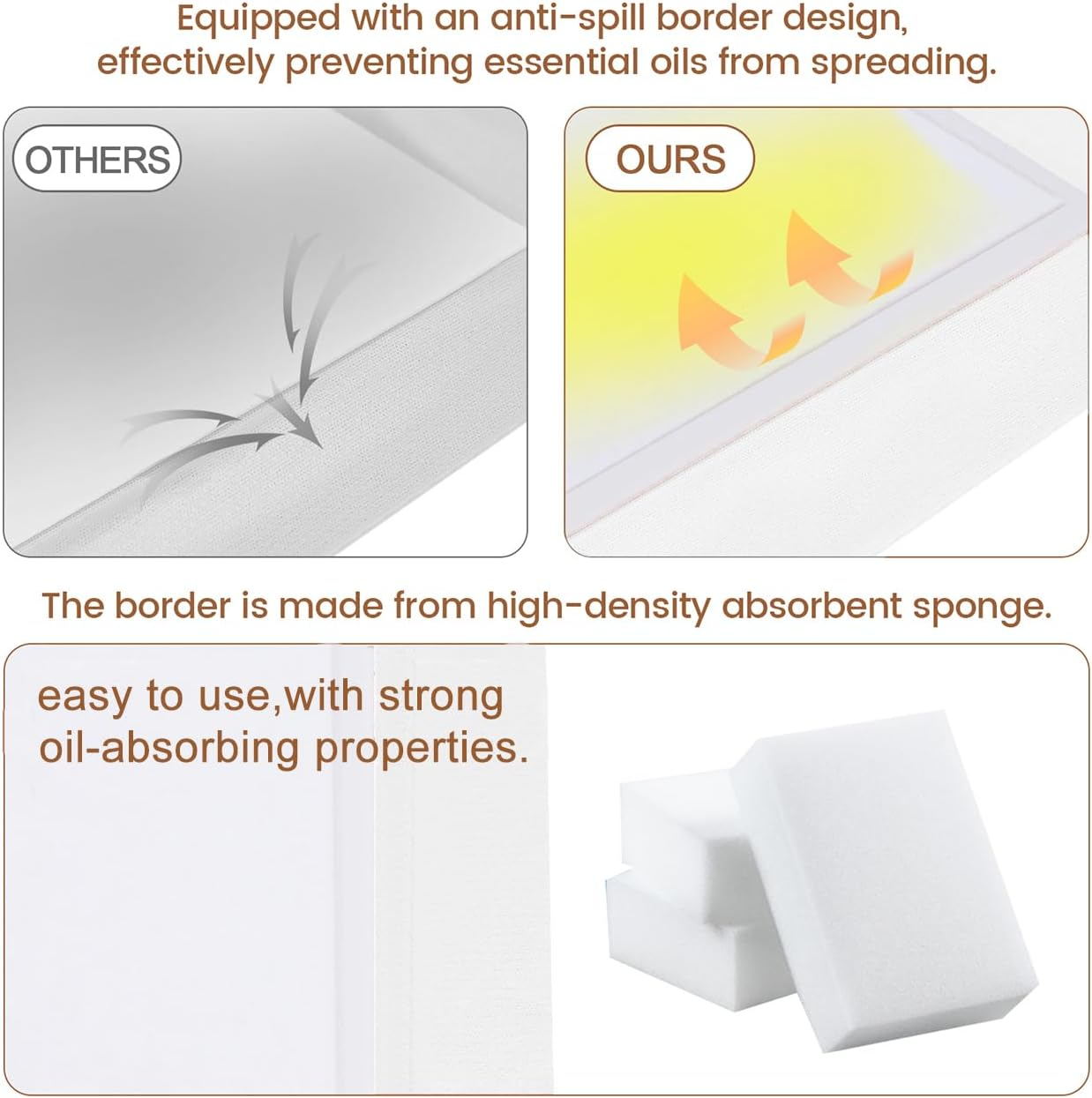 RYAOLFLY 12 PCS Self-Adhesive Organic Castor Oil Pack Kit, Castor Oil Wrap for Stomach/Waist/Back, Oil-Leakproof & High-Absorbent Organic Cotton, Adhesive Castor Oil Wrap for Liver Detox image number 3