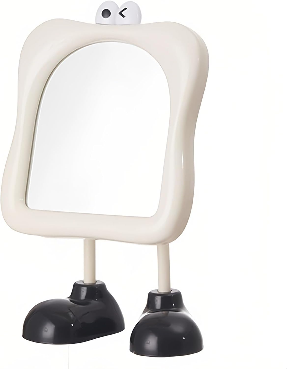 Taoluwin Makeup Mirror, Cute Adjustable Tabletop Vanity Mirror with HD Glass, Sturdy Base, Portable Mirror for Bedroom, Dorm & Travel (Pink)