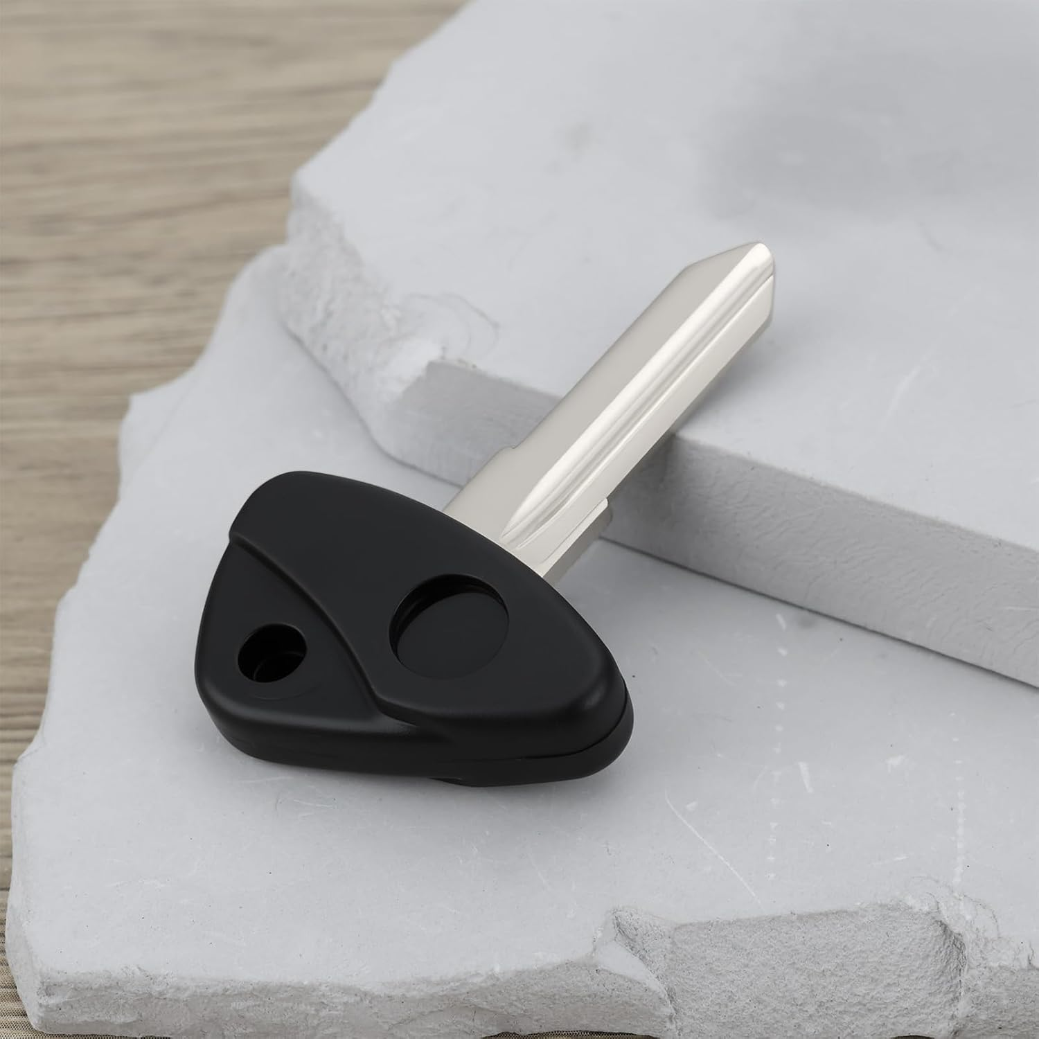 YINETTECH Blank Uncut Key Blade Right Groove Motorcycle Key Replacement Compatible with BMW R1100RT R1150GS R1150R R1200C image number 1