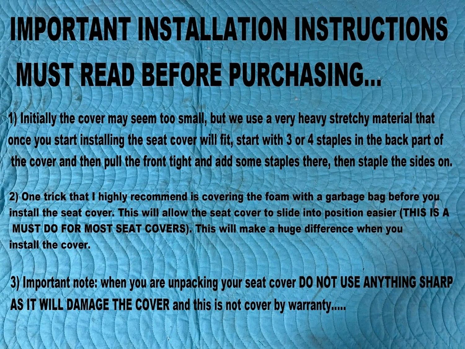 New Replacement Seat Cover Fits Honda Foreman Rubicon 500 2001-04 TRX500 TRX TRX500FW FW FA 356