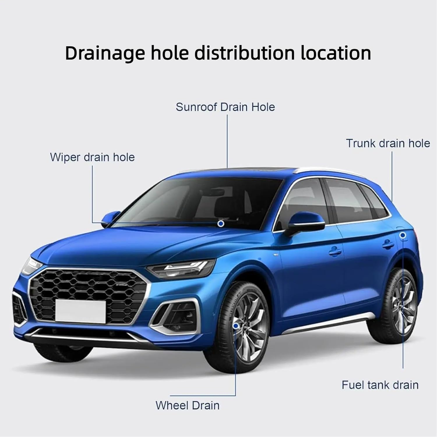 Poemtian Car Sunroof Drain Cleaning Tool, 118 Inch Long Flexible Pipe Cleaning Brush, Extra Long Car Cleaning Drain Cleaner, Suitable for Car Sunroofs and Windshield Wipers