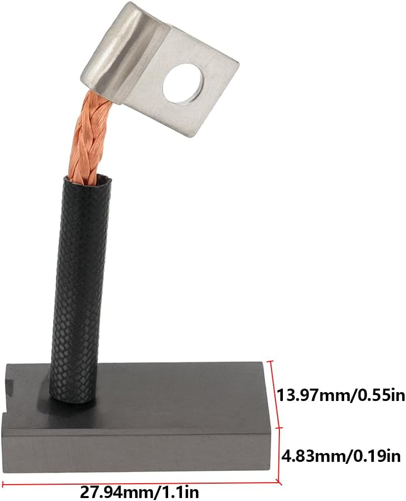 Ecsing 4Pcs Golf Cart Starter Generator Brushes Set Replacement Part 101869302 26658G01 30443-77 JF2-81111-00-00 Compatible with EZGO Gas (1978-Up) image number 6