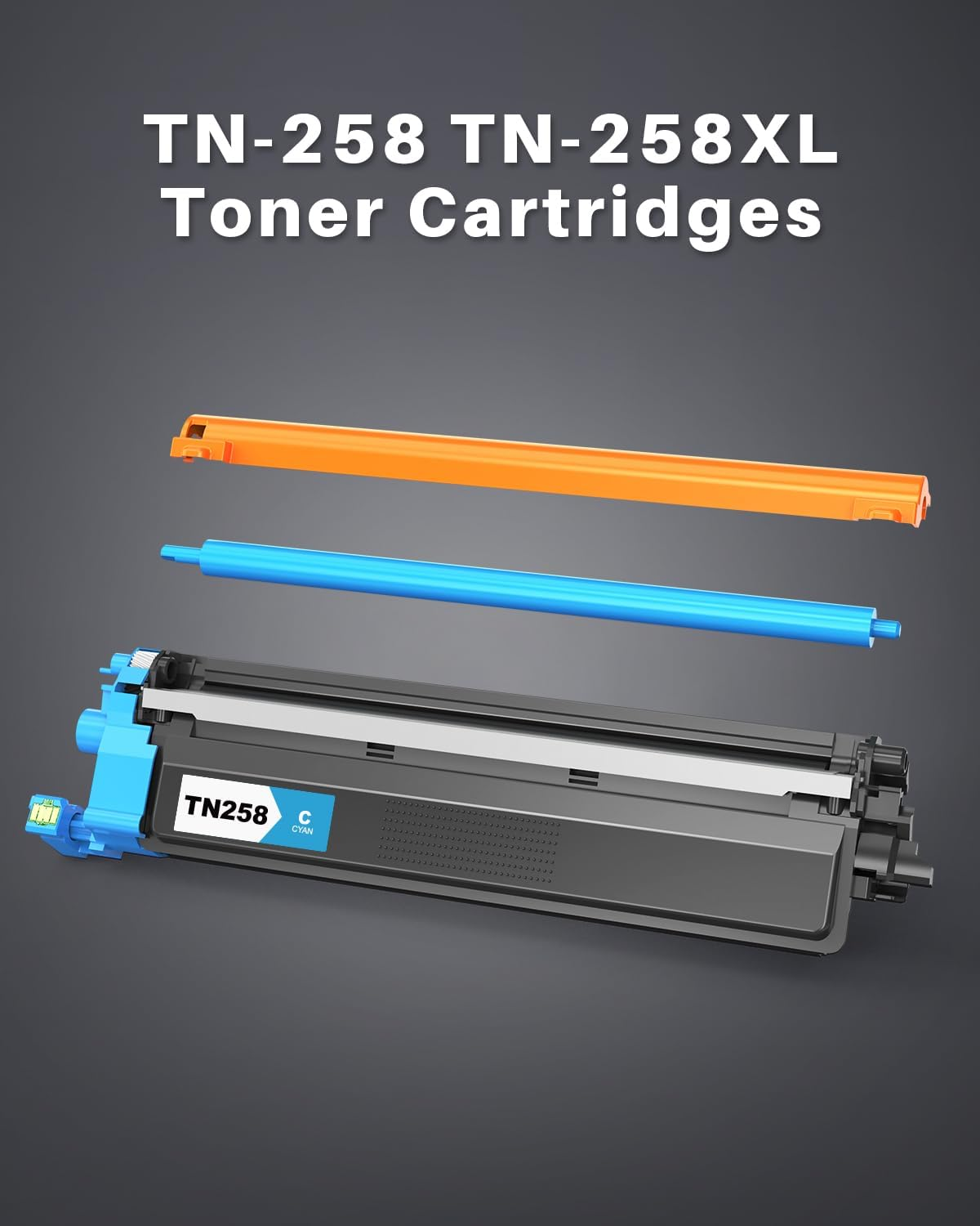 Ink4U TN258 TN258XL Toner Cartridge Replacement for Brother TN258 TN258 XL BK/C/M/Y High Yield Toner Use for MFC-L8390CDW, DCP-L3560CDW, DCP-L3520CDW, MFC-L3760CDW, HL-L8240CDW, HL-L3280CDW, 4 Pack image number 2